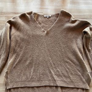 Madewell  v neck carmel sweater small